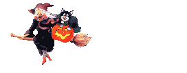 Gifs joyeuses Halloween sorcière